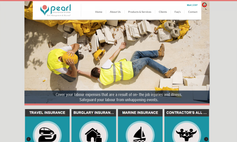 Pearl Insurance Broker - website screenshot_1