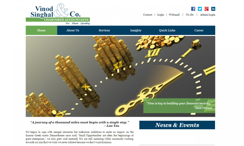 Vinod Singhal & Co. - website screenshot_2