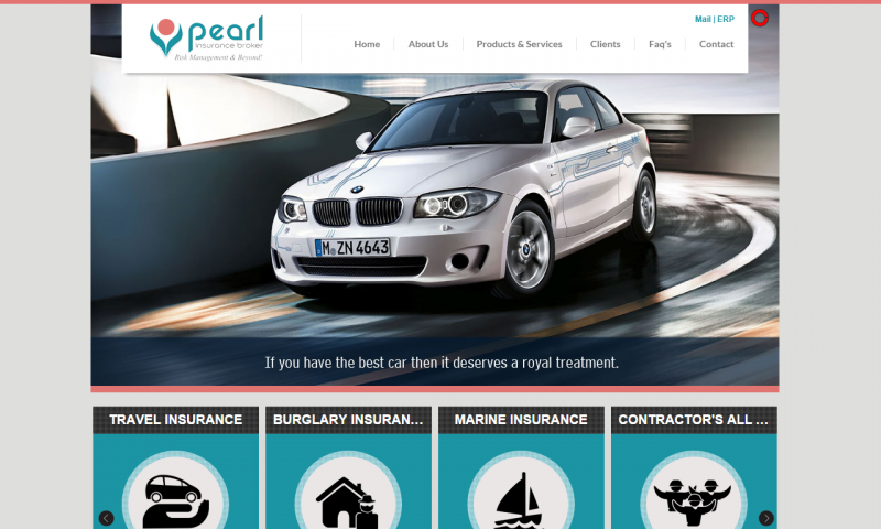 Pearl Insurance Broker - website screenshot_2